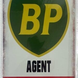 BP Agent 12x8 inch metal sign