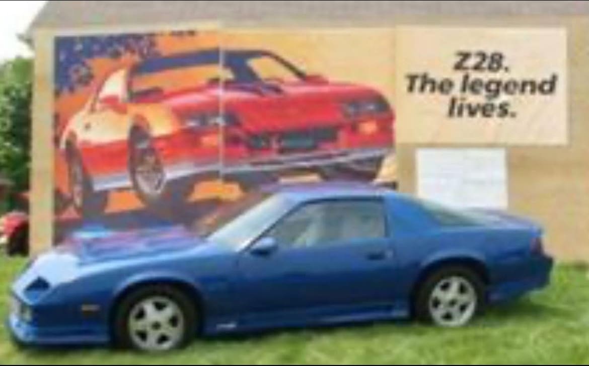 Camaro Z28 original GM billboard VERY COOL!! (minor damage)