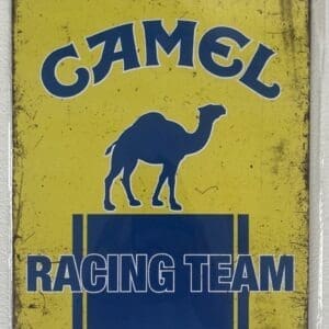 Mobil1 Camel Racing Team 12x8 inch metal sign