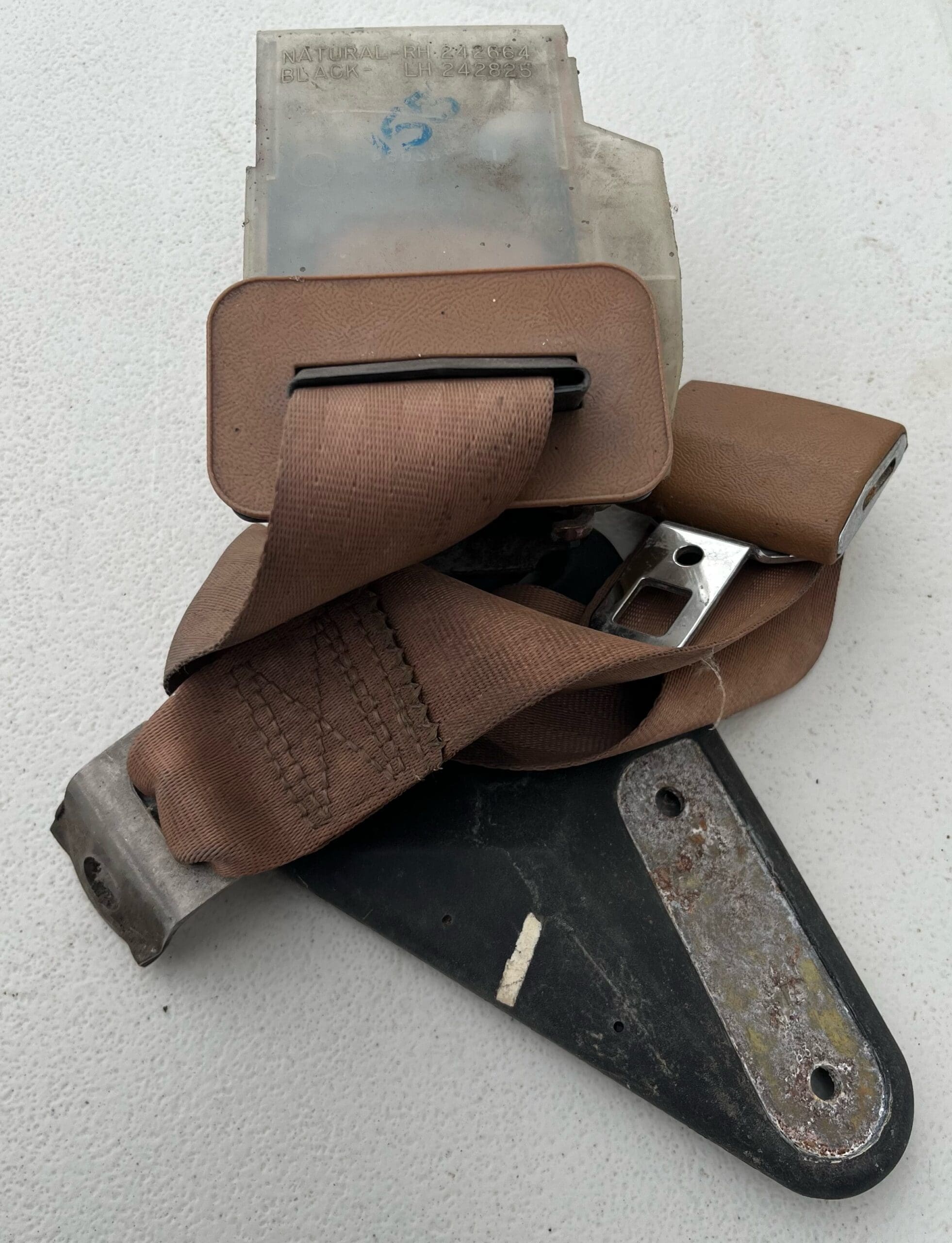 89-92 Camaro/Firebird passenger rear seat belt (beechwood)