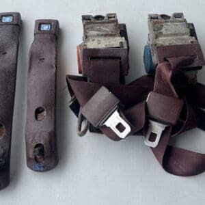 1982 Camaro/Firebird maroon front seat belts