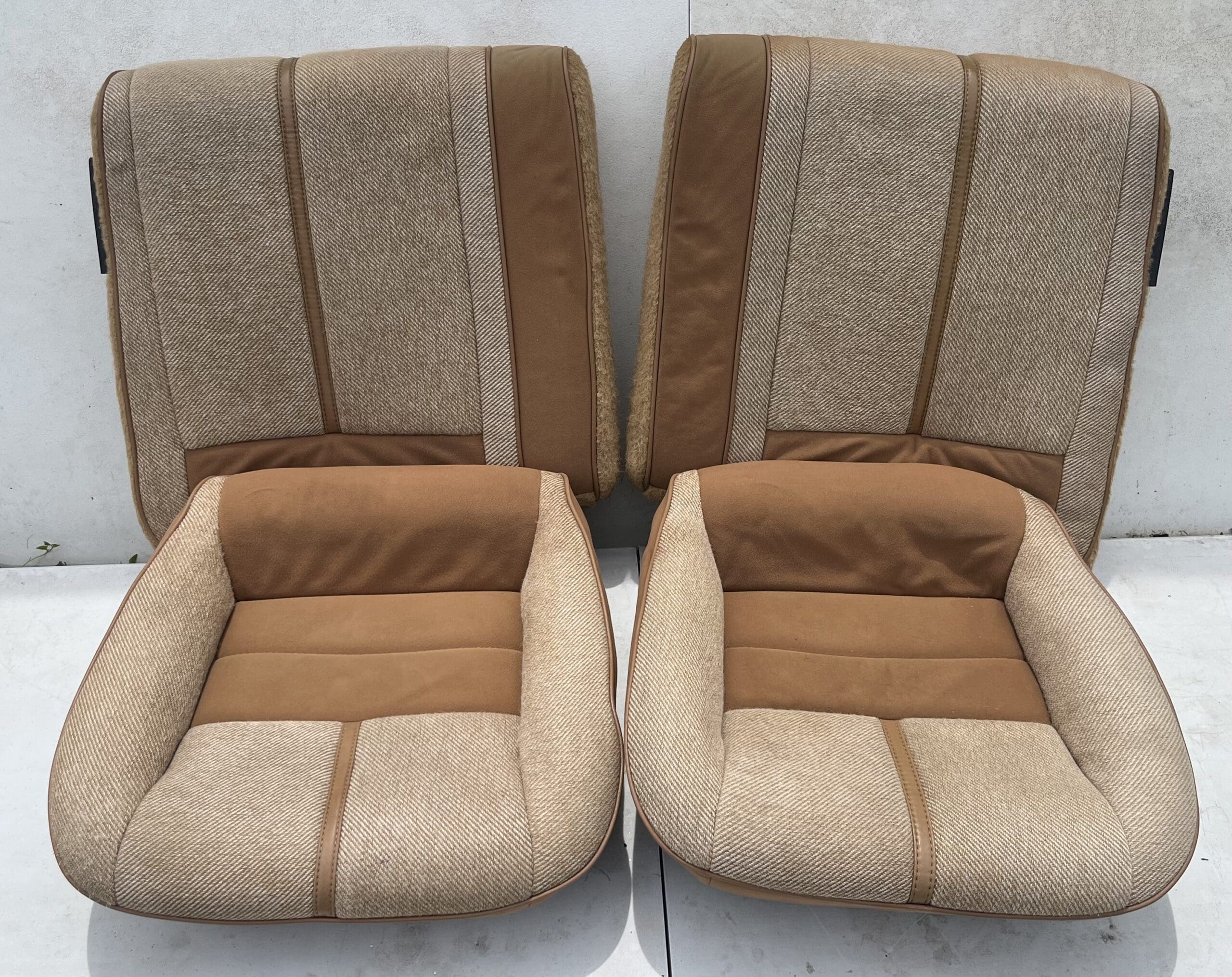 82-92 Camaro/IROC/Z28 beechwood seat set w/power seat track VERY NICE!!! - Image 4