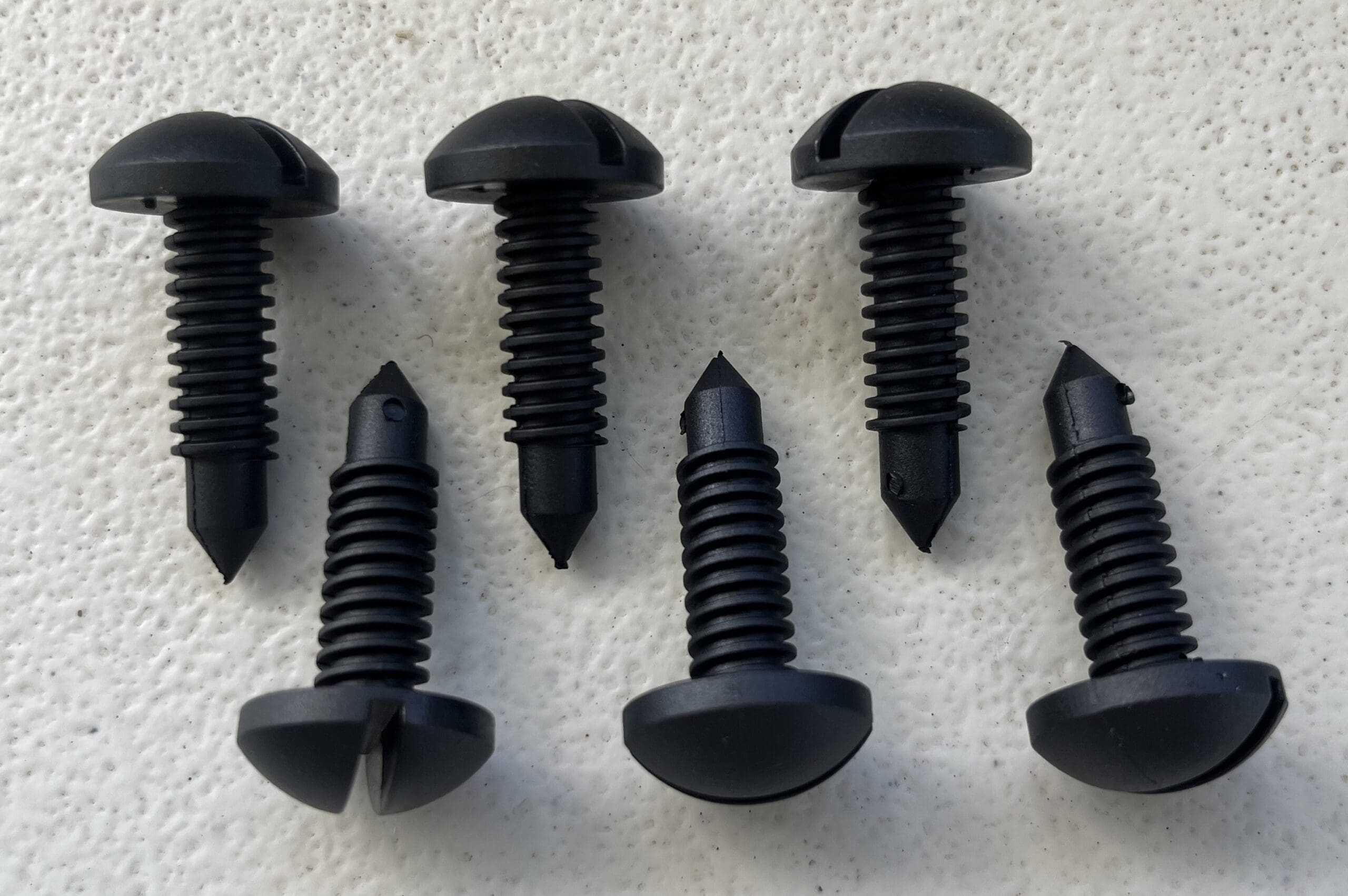 82-92 Camaro/Firebird black interior screws (pack of six)